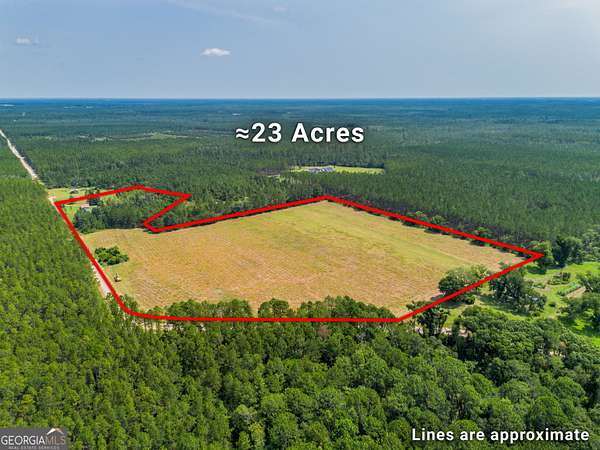 23 Acres of Recreational Land with Home for Sale in Waycross, Georgia
