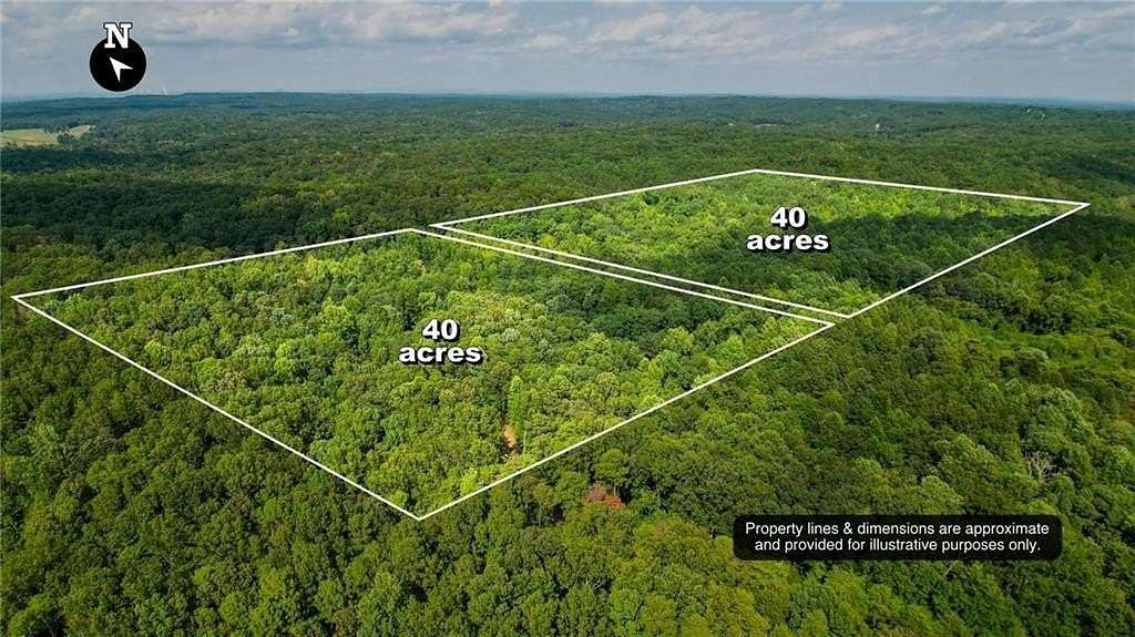 40 Acres of Recreational & Residential Land for Sale in Rockmart, Georgia