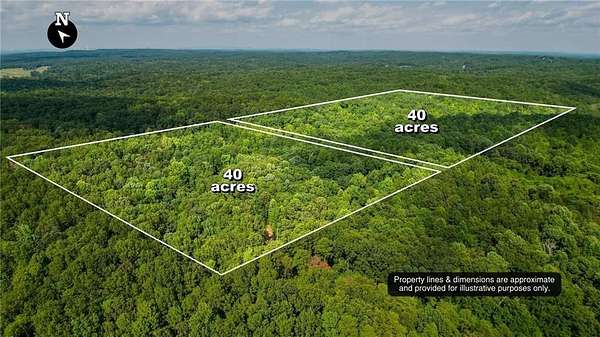 40 Acres of Recreational & Residential Land for Sale in Rockmart, Georgia