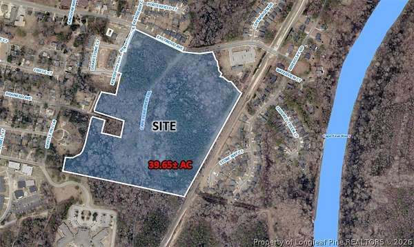39.7 Acres of Recreational & Residential Land for Sale in Fayetteville, North Carolina