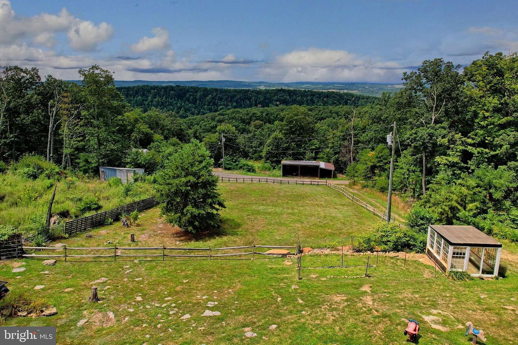10.6 Acres of Recreational Land with Home for Sale in Augusta, West Virginia