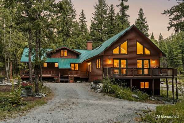 8.45 Acres of Land with Home for Sale in Kalispell, Montana