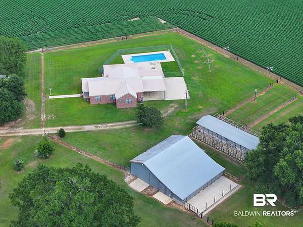 3.67 Acres of Land with Home for Sale in Brewton, Alabama