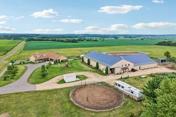 35 Acres of Agricultural Land with Home for Sale in Rio, Wisconsin