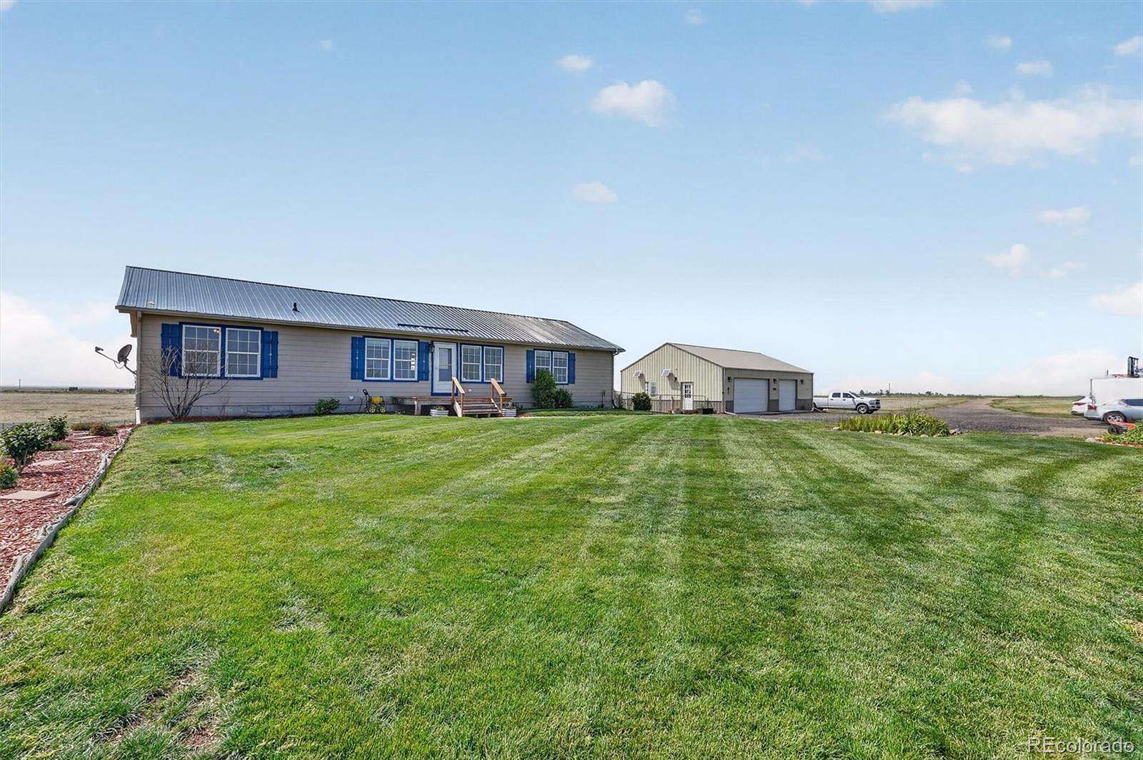 39.9 Acres of Agricultural Land with Home for Sale in Bennett, Colorado