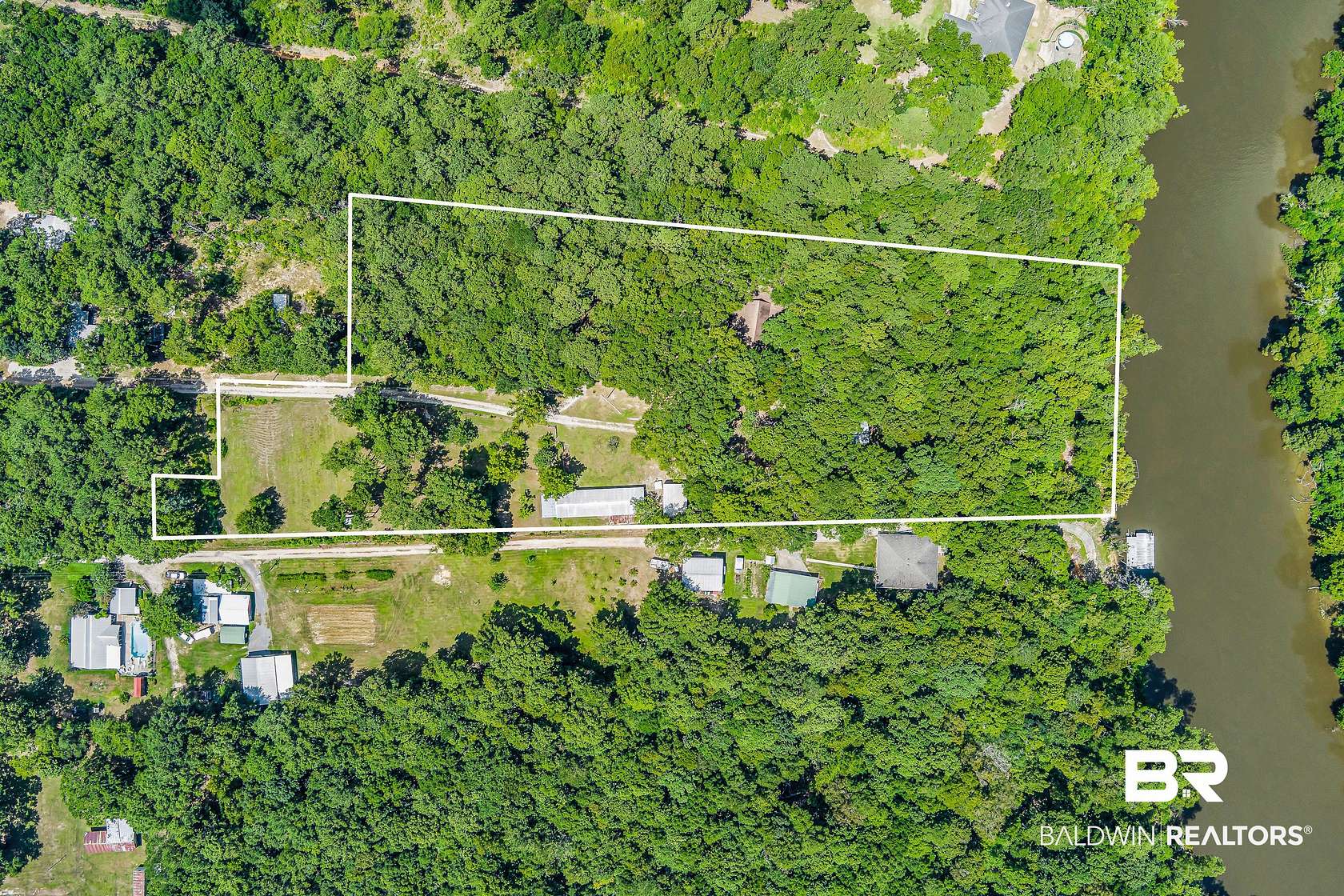 5.2 Acres of Land with Home for Sale in Stockton, Alabama