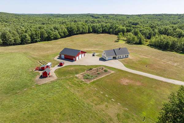 34.1 Acres of Land with Home for Sale in Nobleboro, Maine