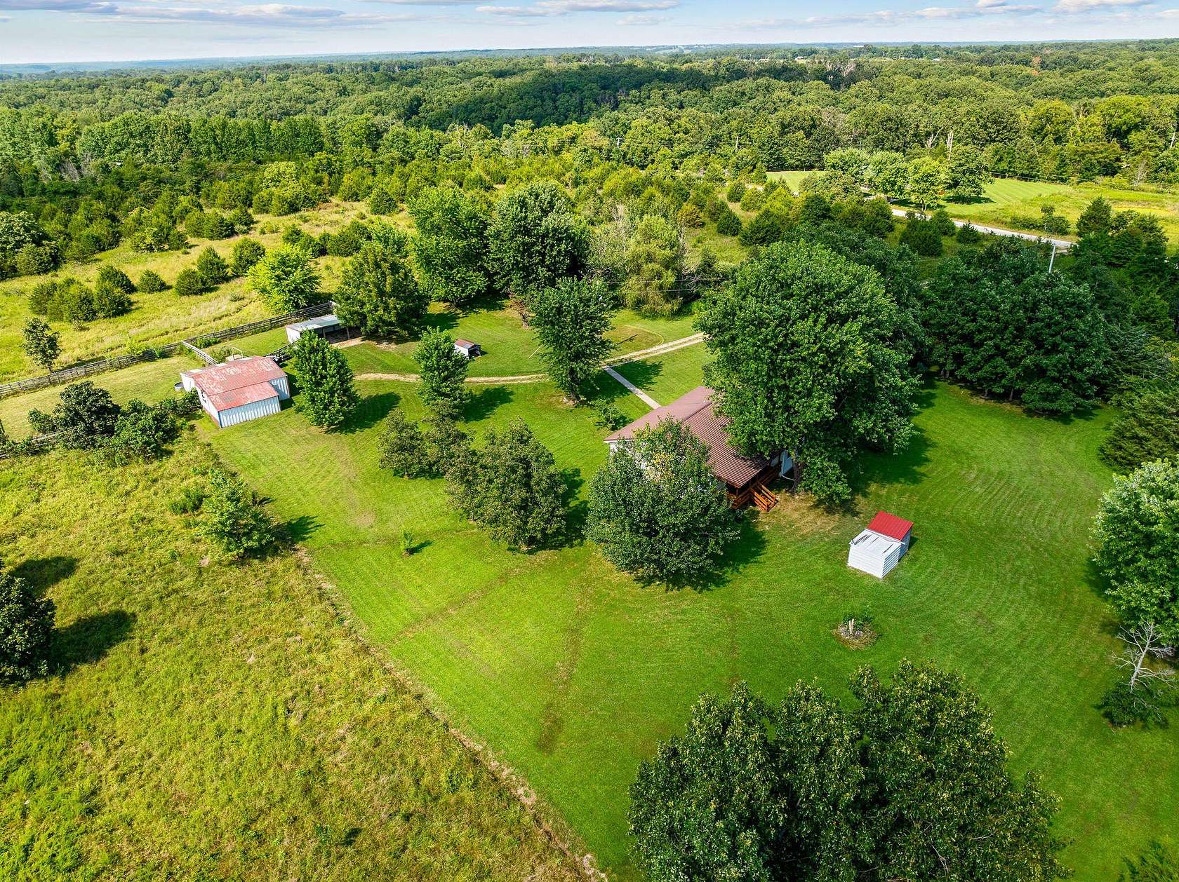 15.1 Acres of Land with Home for Sale in Bruner, Missouri