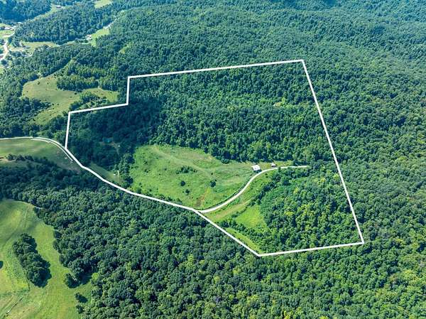 71 Acres of Recreational Land with Home for Sale in Crown City, Ohio