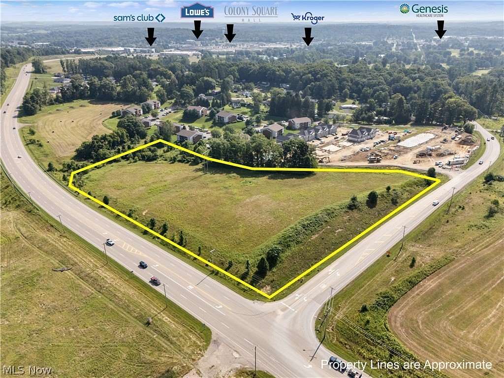 7.78 Acres of Commercial Land for Sale in Zanesville, Ohio