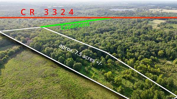 8.1 Acres of Land for Sale in Pittsburg, Texas