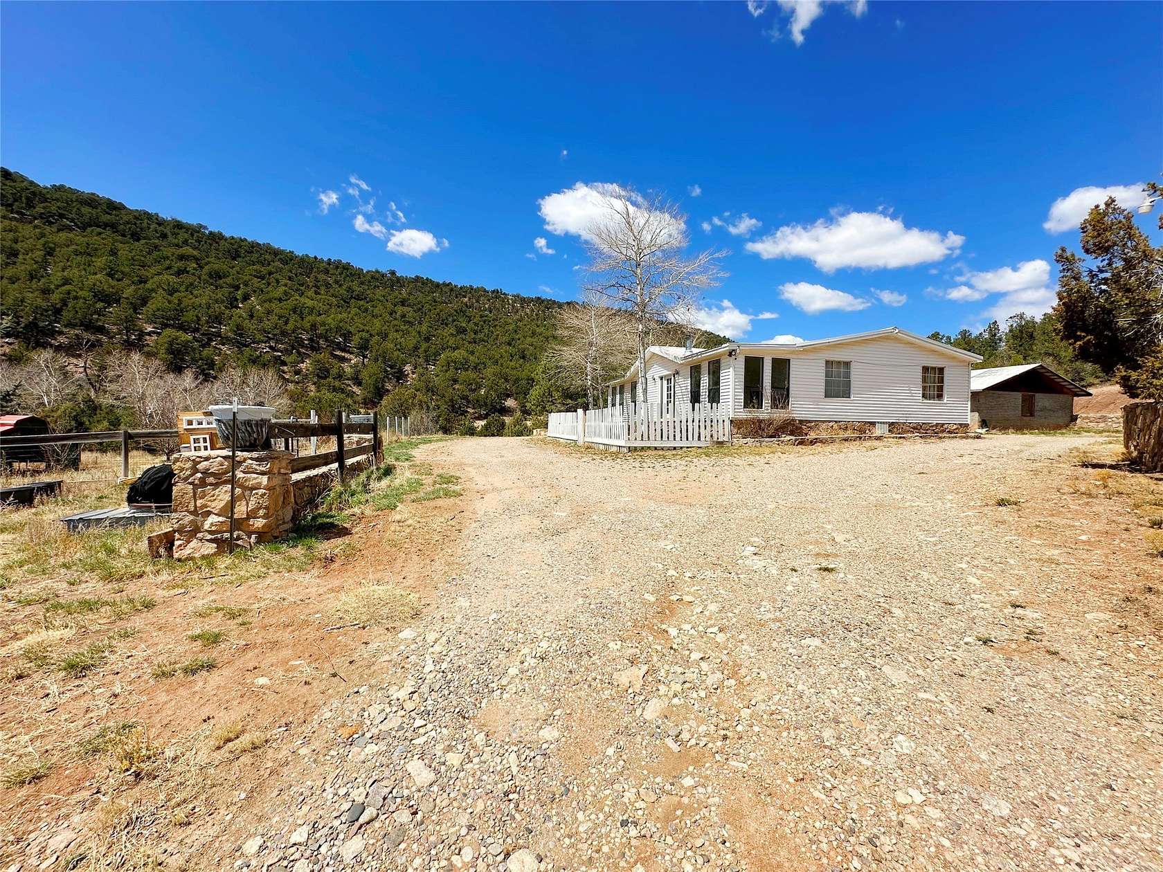 27.2 Acres of Land with Home for Sale in Pecos, New Mexico