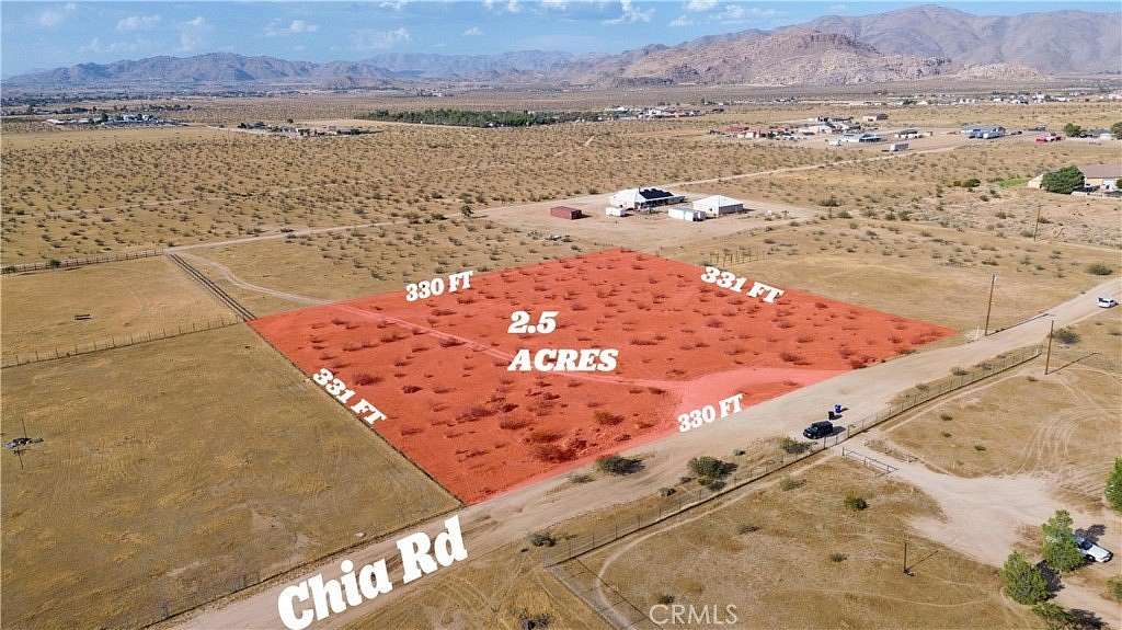 2.5 Acres of Land for Sale in Apple Valley, California