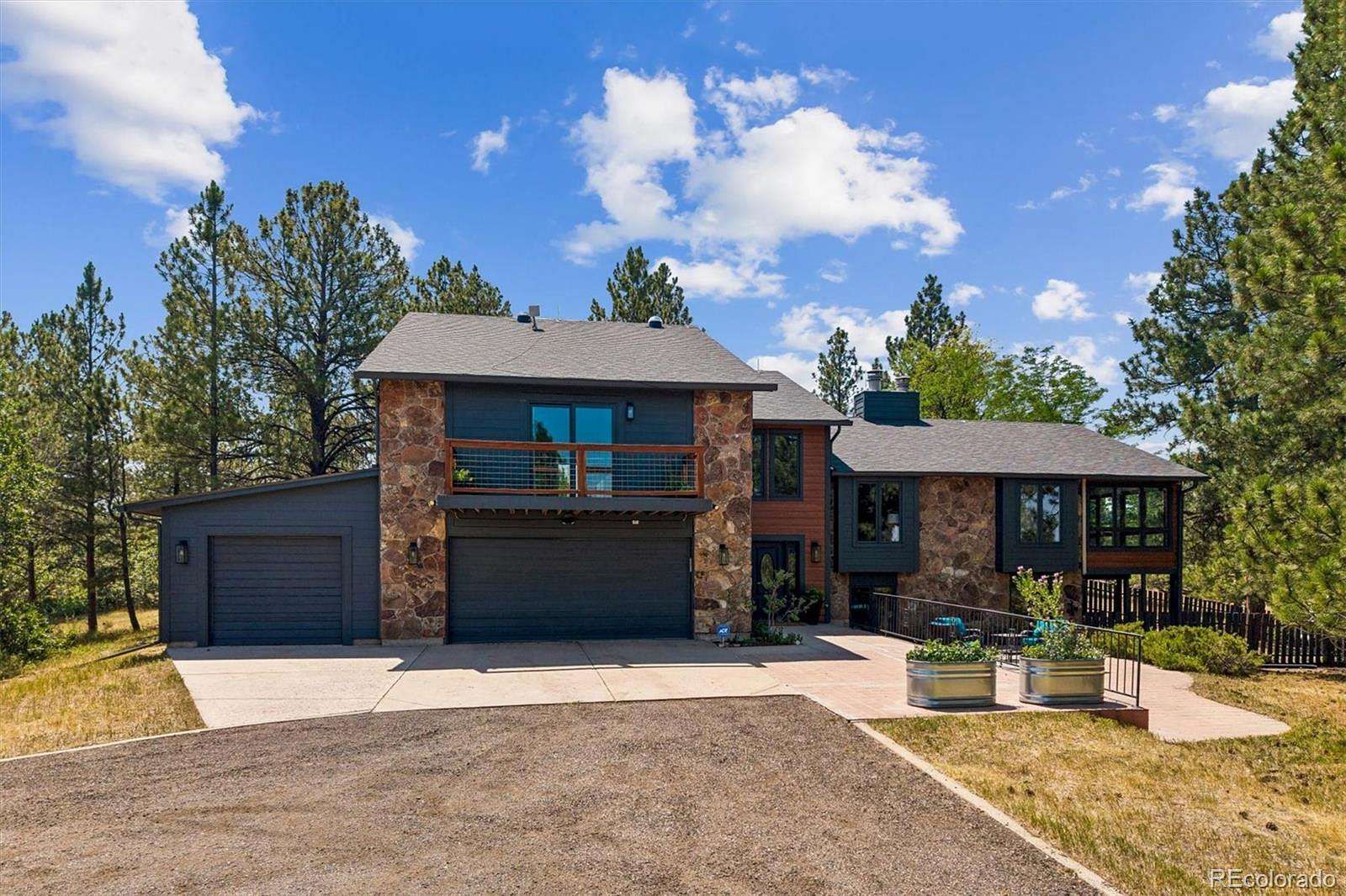 5 Acres of Land with Home for Sale in Franktown, Colorado