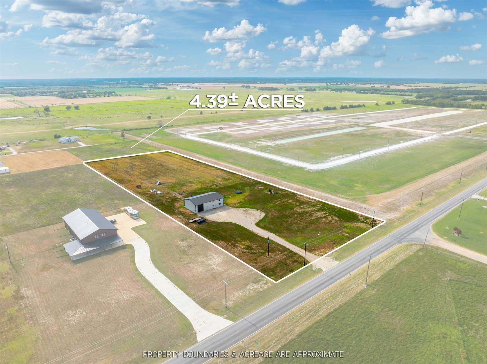 4.39 Acres of Land with Home for Sale in Brookston, Texas