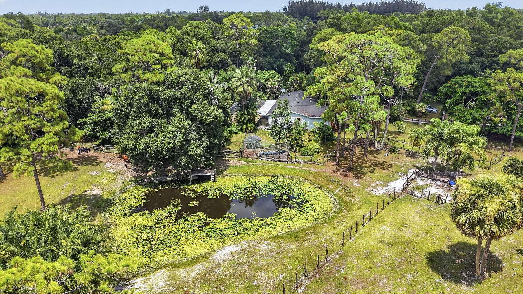 5 Acres of Land with Home for Sale in Loxahatchee Groves, Florida