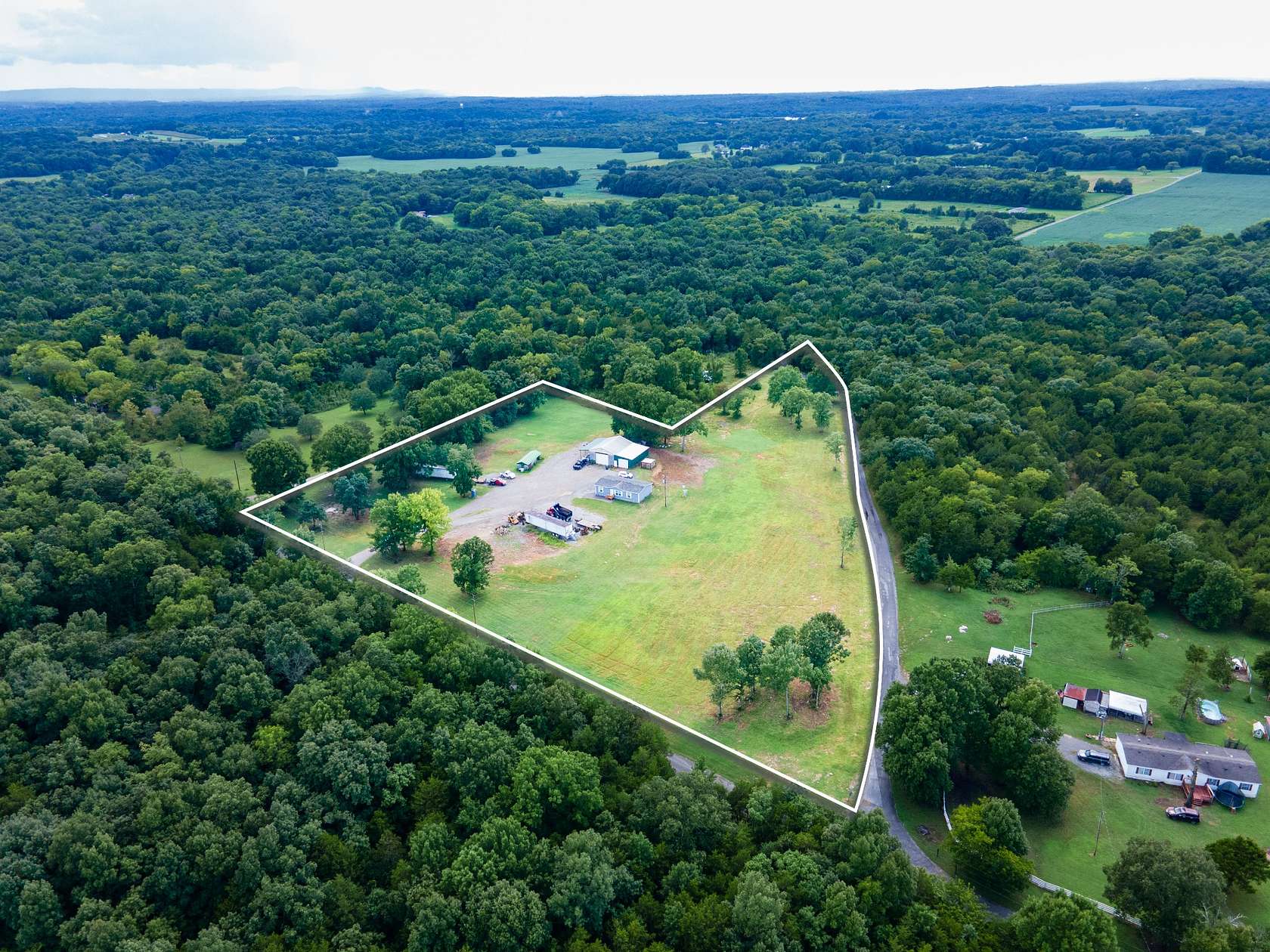 6.82 Acres of Land with Home for Sale in Chapel Hill, Tennessee