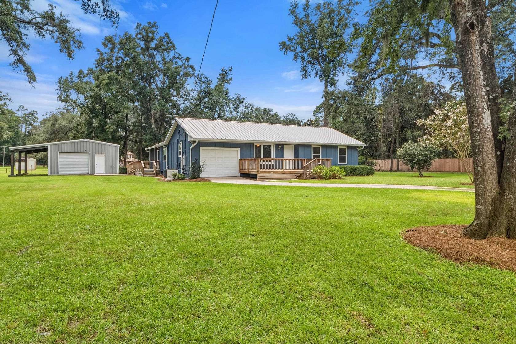 1.83 Acres of Land with Home for Sale in Crawfordville, Florida