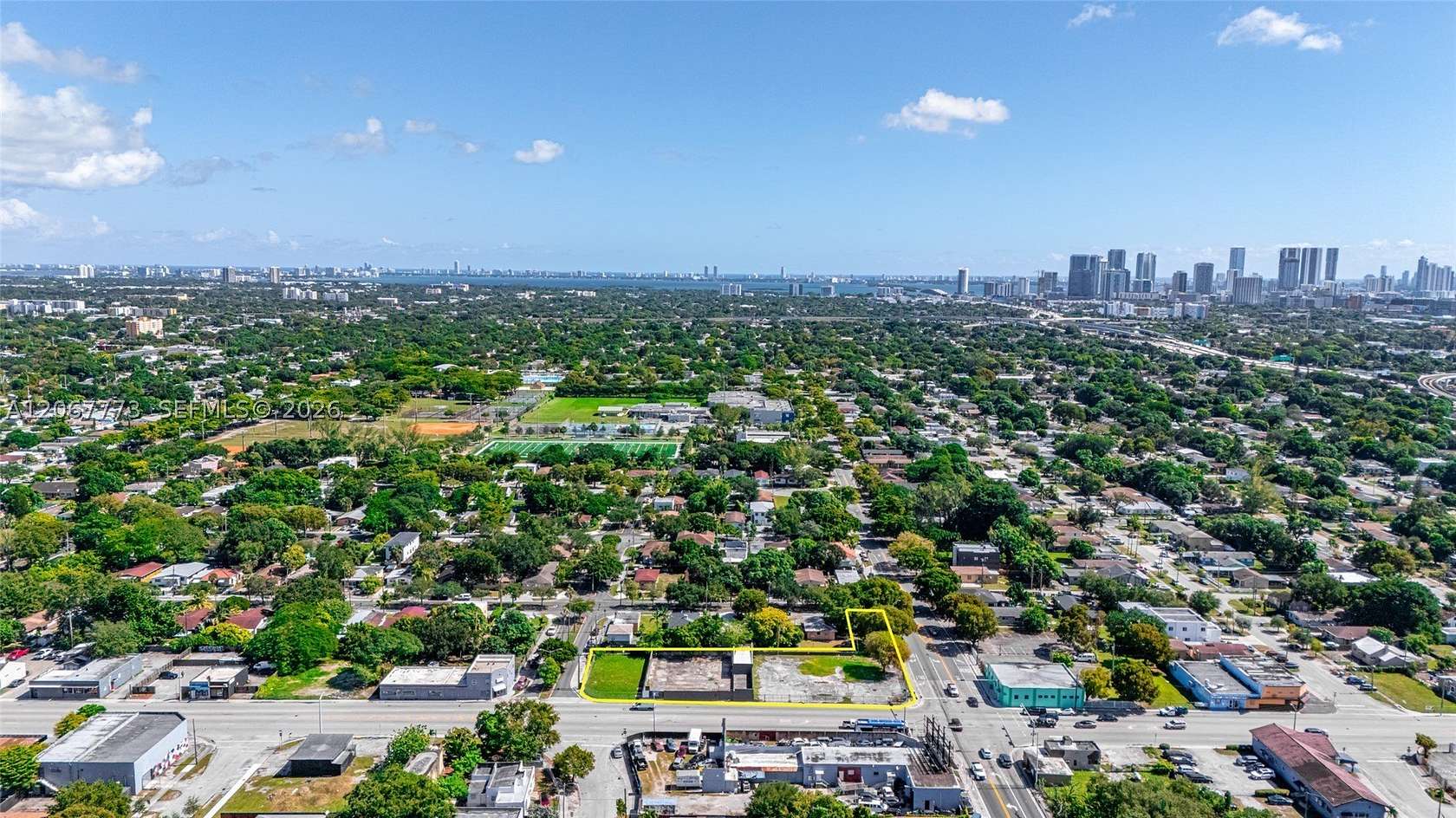 0.77 Acres of Mixed-Use Land for Lease in Miami, Florida