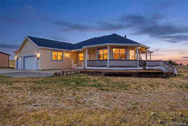 8.19 Acres of Land with Home for Sale in Kiowa, Colorado