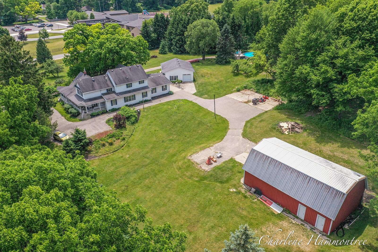 4.87 Acres of Land with Home for Sale in Rockford, Michigan