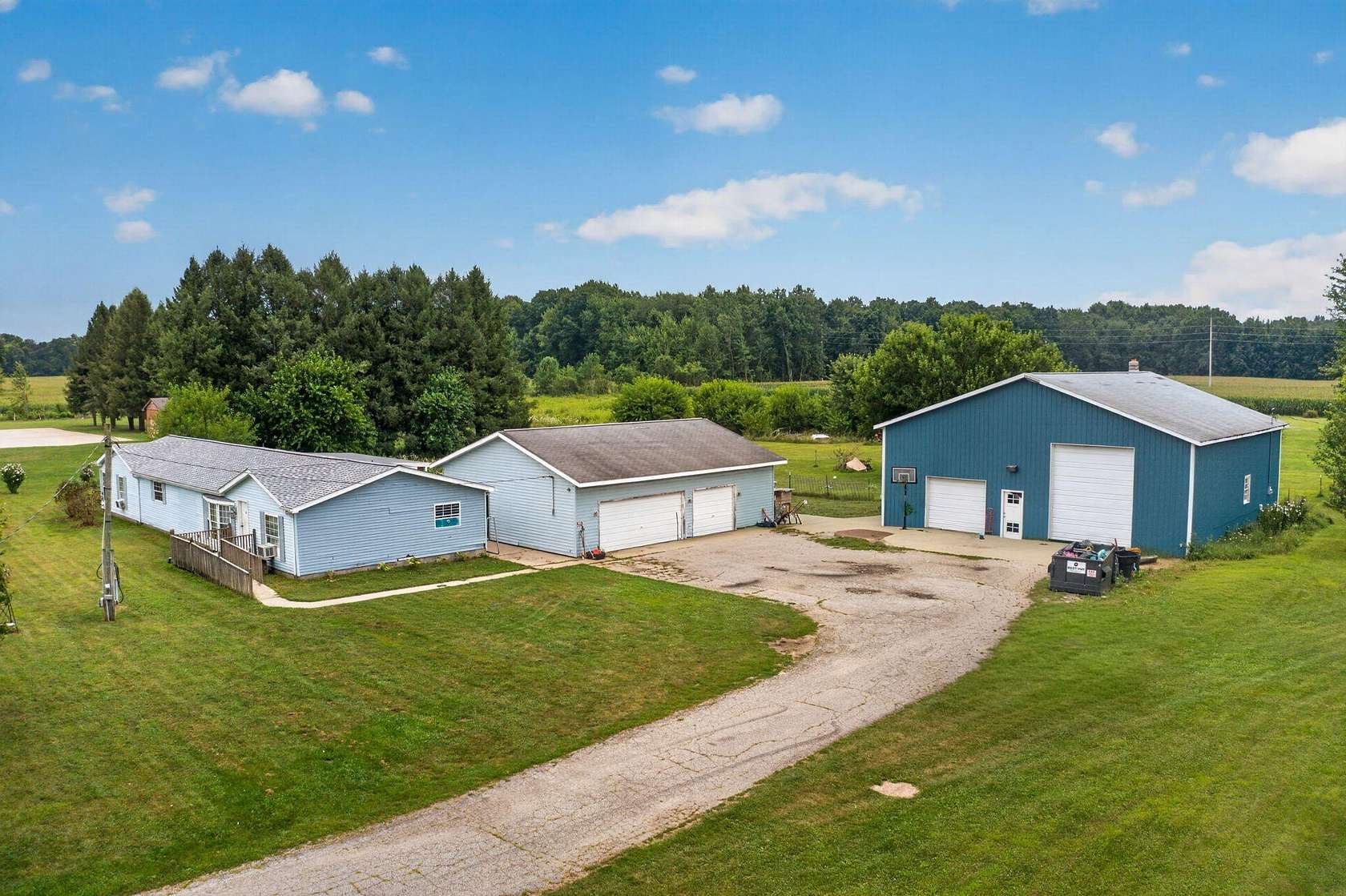 3.84 Acres of Land with Home for Sale in Dowagiac, Michigan
