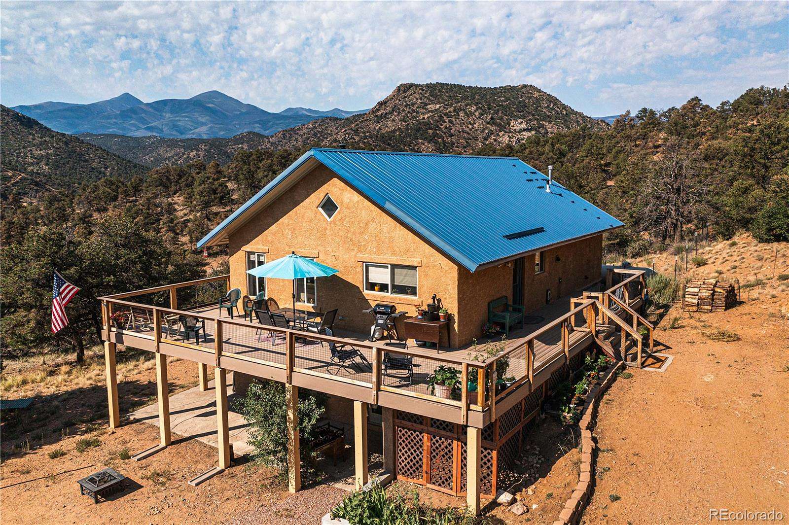 35.5 Acres of Recreational Land with Home for Sale in Cotopaxi, Colorado