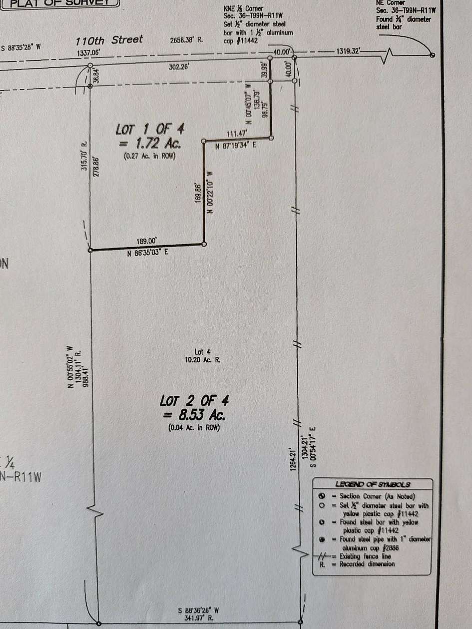 8.49 Acres of Land for Sale in Cresco, Iowa