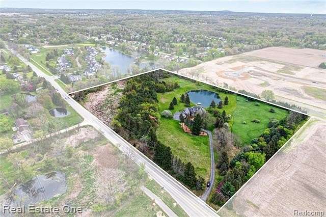 13 Acres of Land with Home for Sale in Lyon Township, Michigan