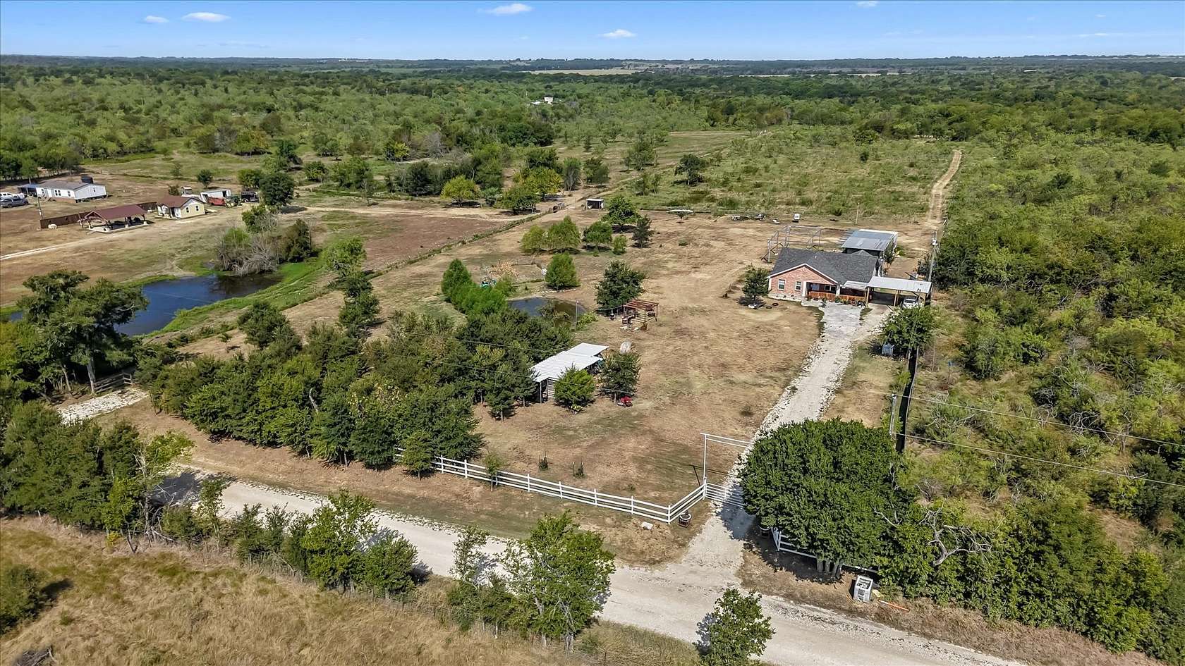 10 Acres of Land with Home for Sale in Wortham, Texas