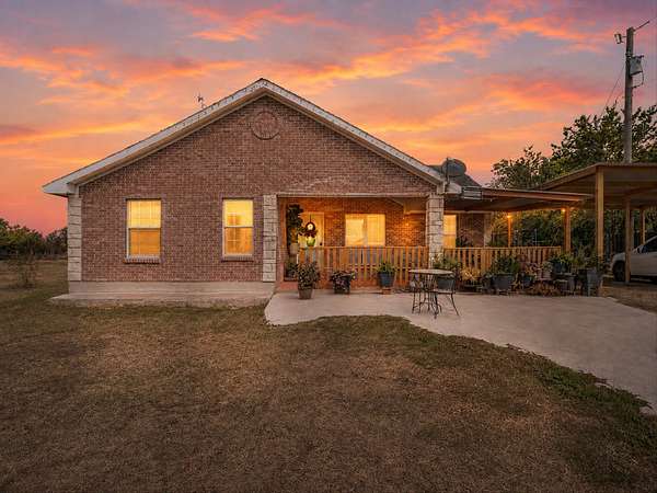 10 Acres of Land with Home for Sale in Wortham, Texas