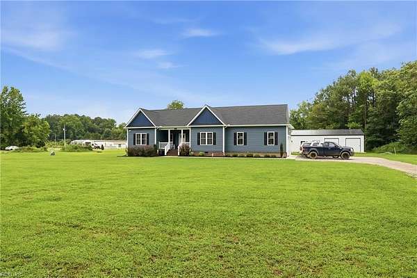 3.74 Acres of Land with Home for Sale in Dinwiddie, Virginia