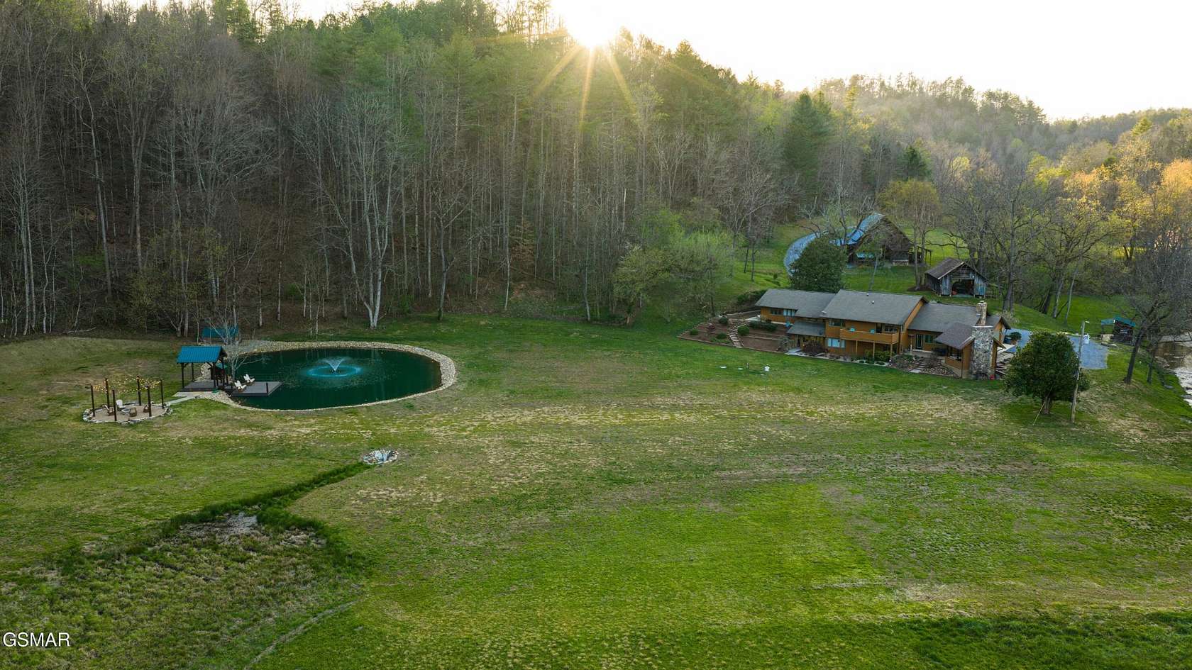 77.6 Acres of Recreational Land with Home for Sale in Sevierville, Tennessee