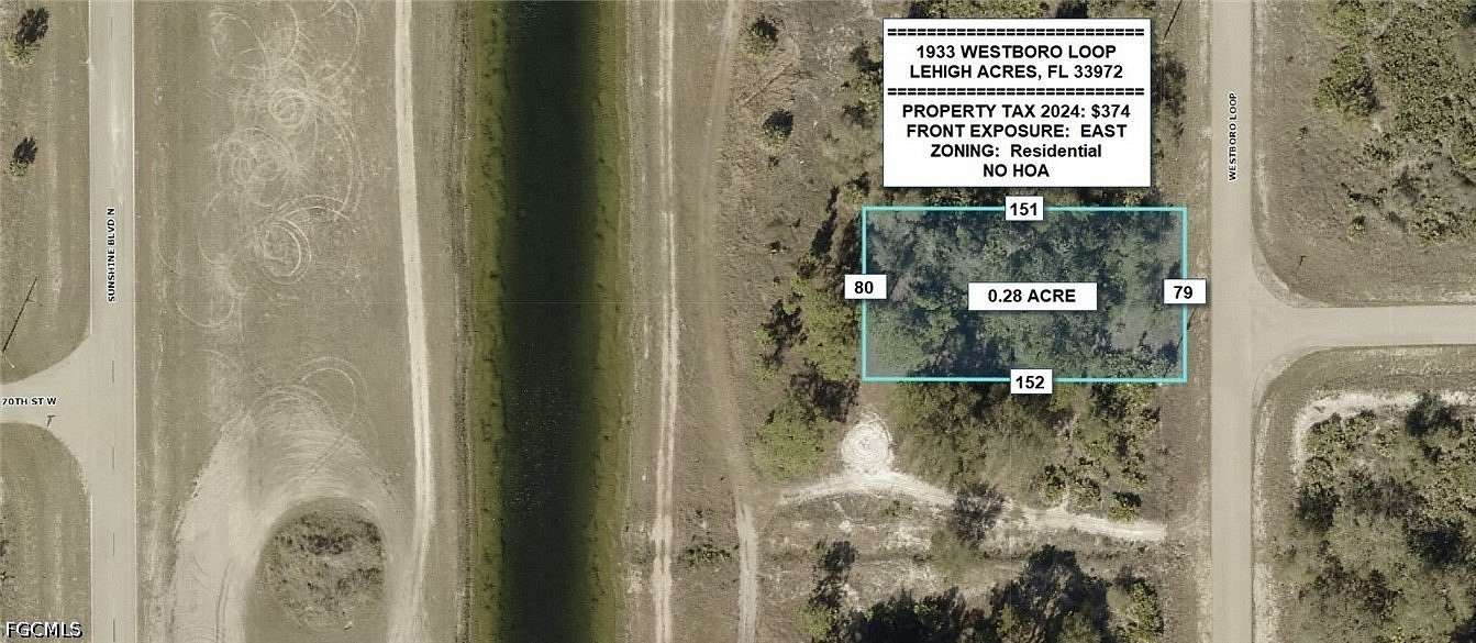 0.28 Acres of Residential Land for Sale in Lehigh Acres, Florida