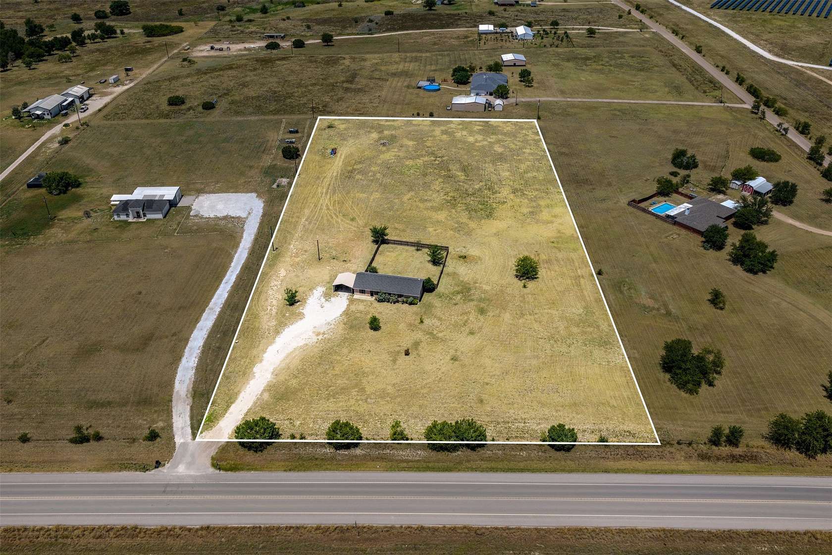 5 Acres of Land with Home for Sale in Valley Mills, Texas