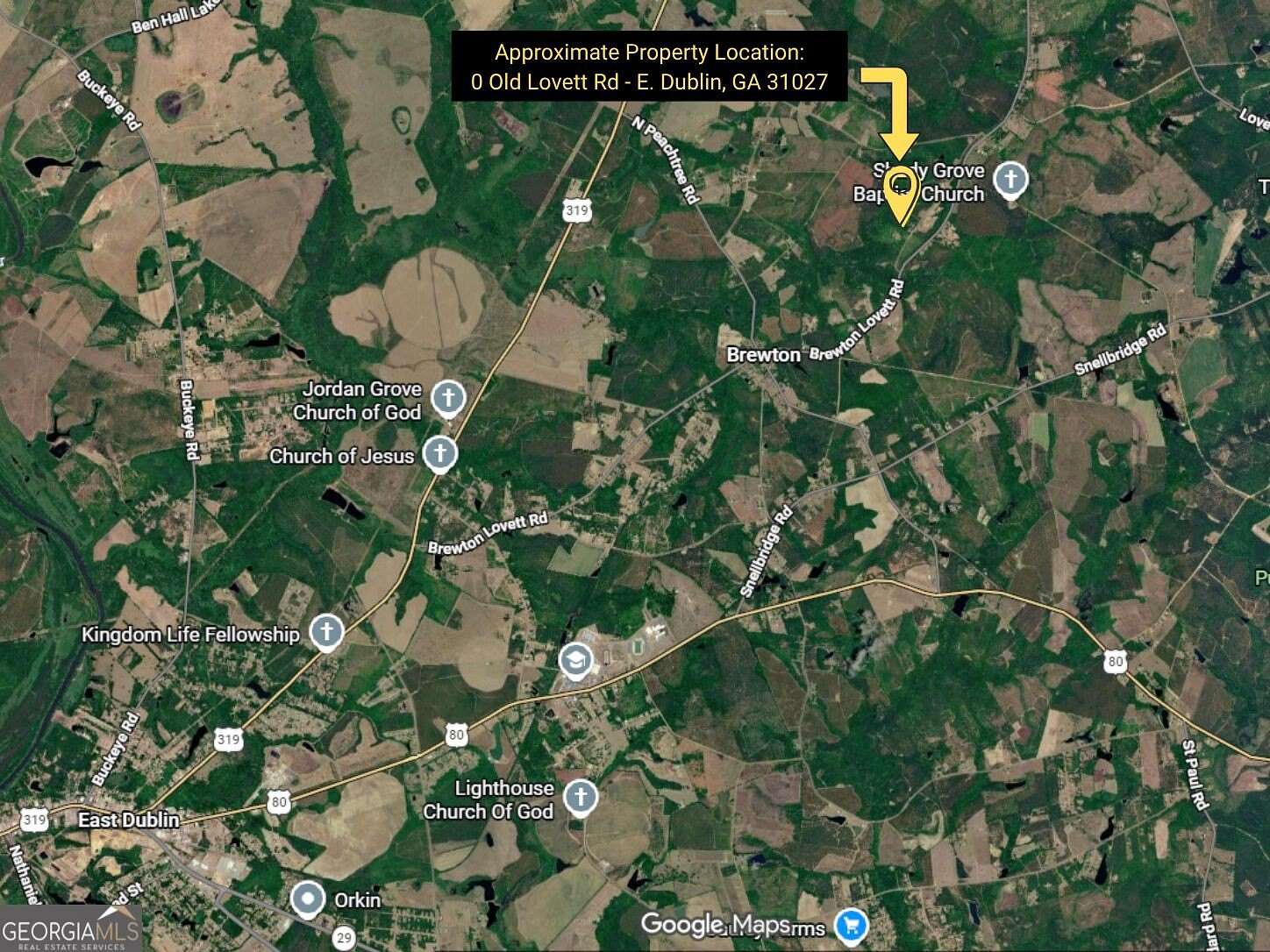 10.6 Acres of Recreational & Residential Land for Sale in East Dublin, Georgia