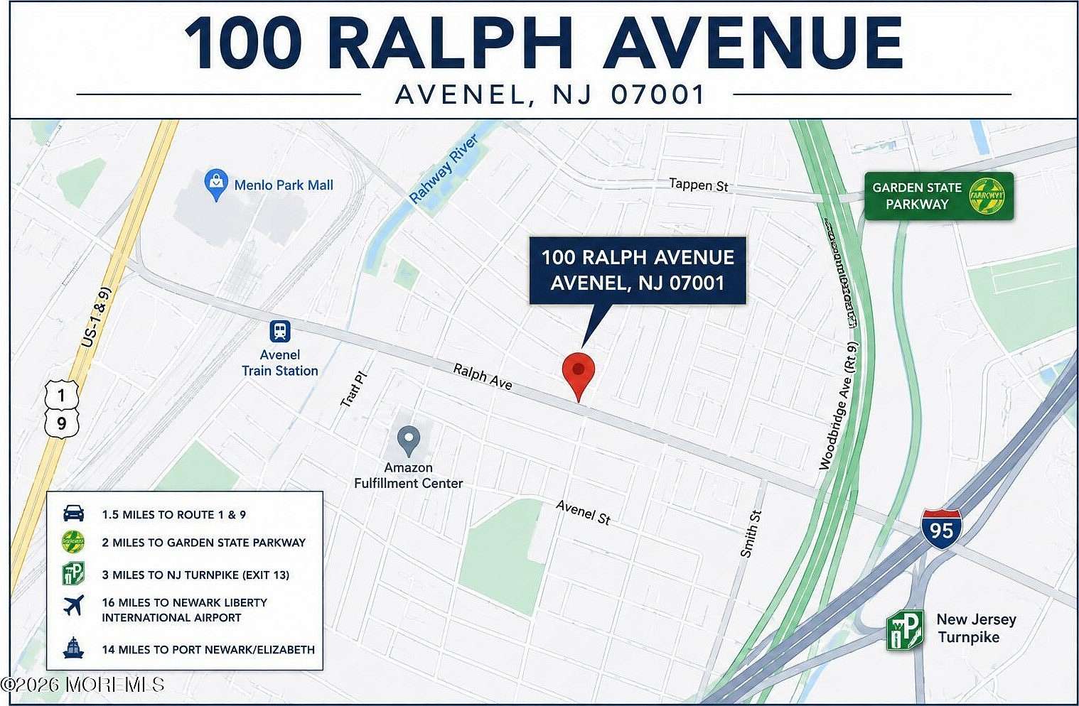 0.11 Acres of Commercial Land for Sale in Avenel, New Jersey