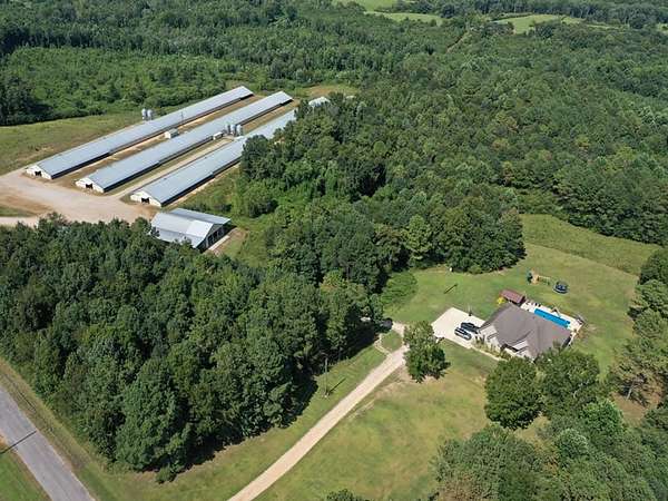 80 Acres of Agricultural Land with Home for Sale in Hackleburg, Alabama