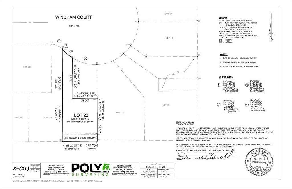 0.06 Acres of Residential Land for Sale in Mobile, Alabama