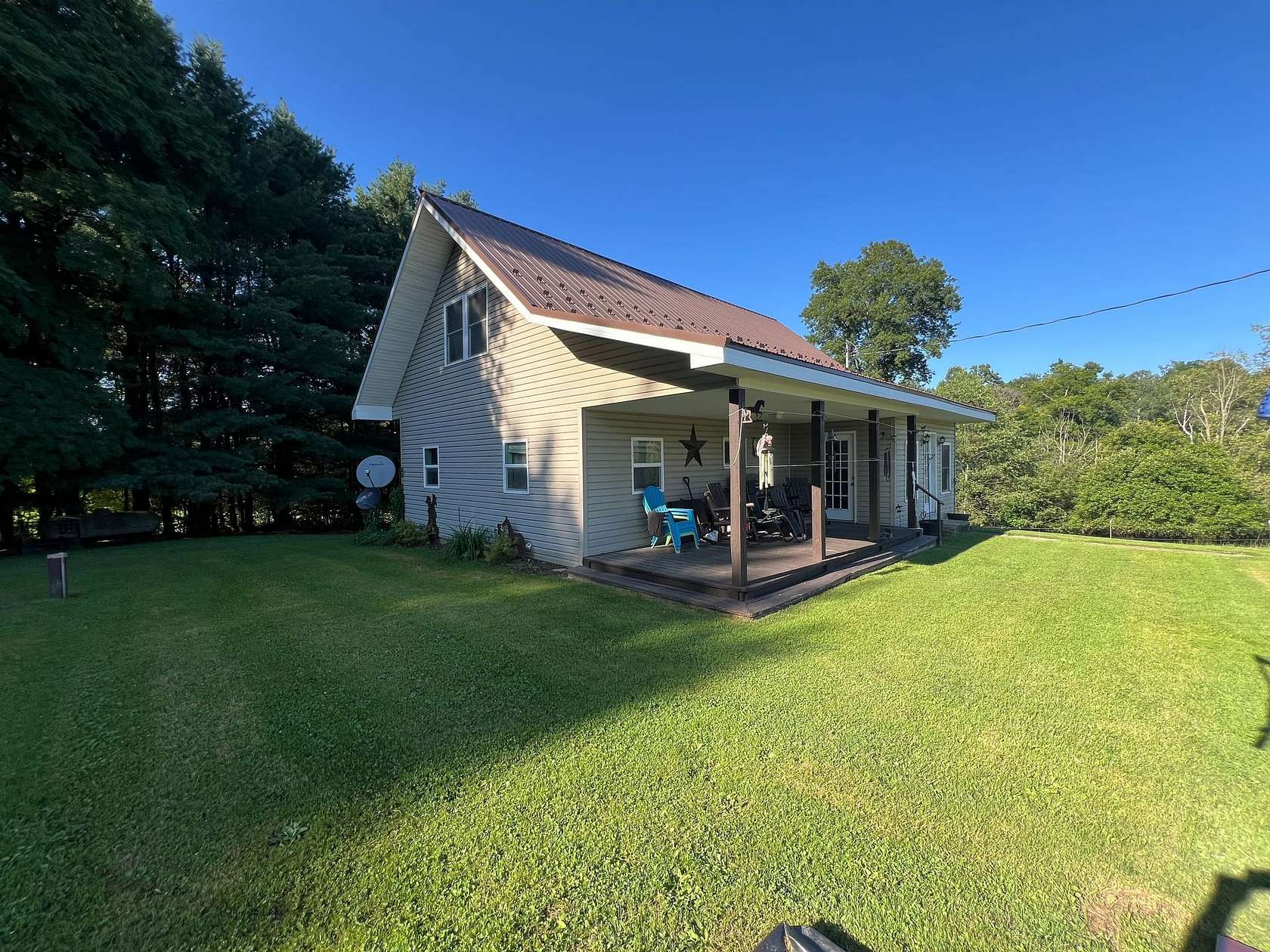 10 Acres of Recreational Land with Home for Sale in Union City, Pennsylvania