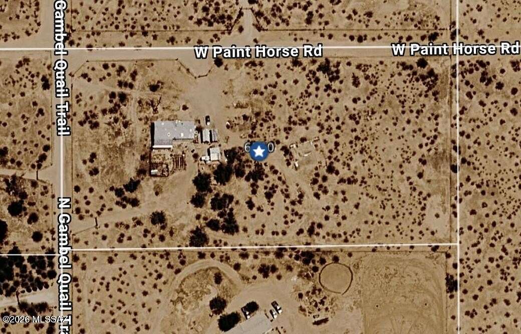 5 Acres of Land with Home for Sale in Marana, Arizona