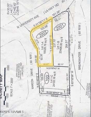 0.45 Acres of Commercial Land for Sale in Lafayette, Louisiana