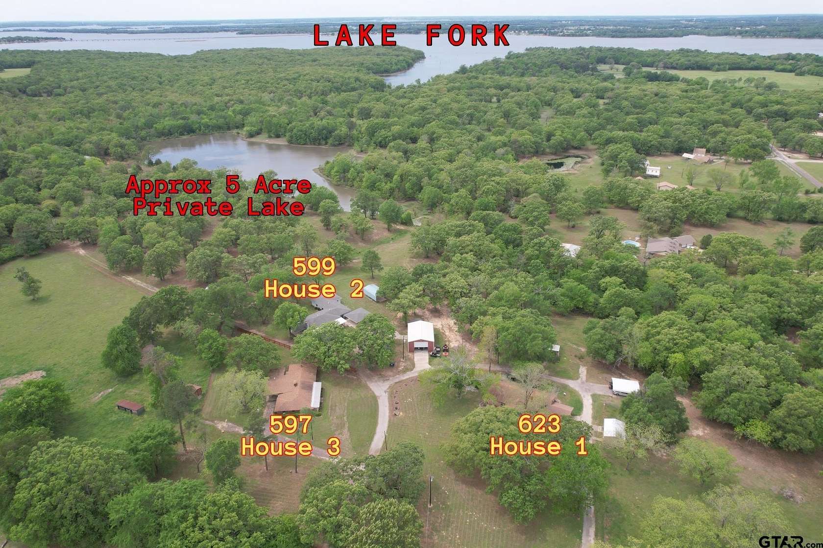 32.6 Acres of Recreational Land with Home for Sale in Quitman, Texas