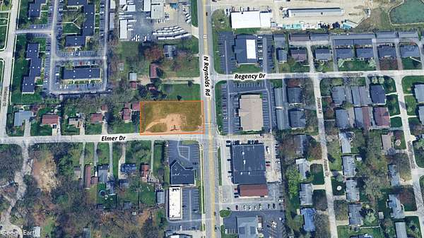 0.97 Acres of Commercial Land for Lease in Toledo, Ohio