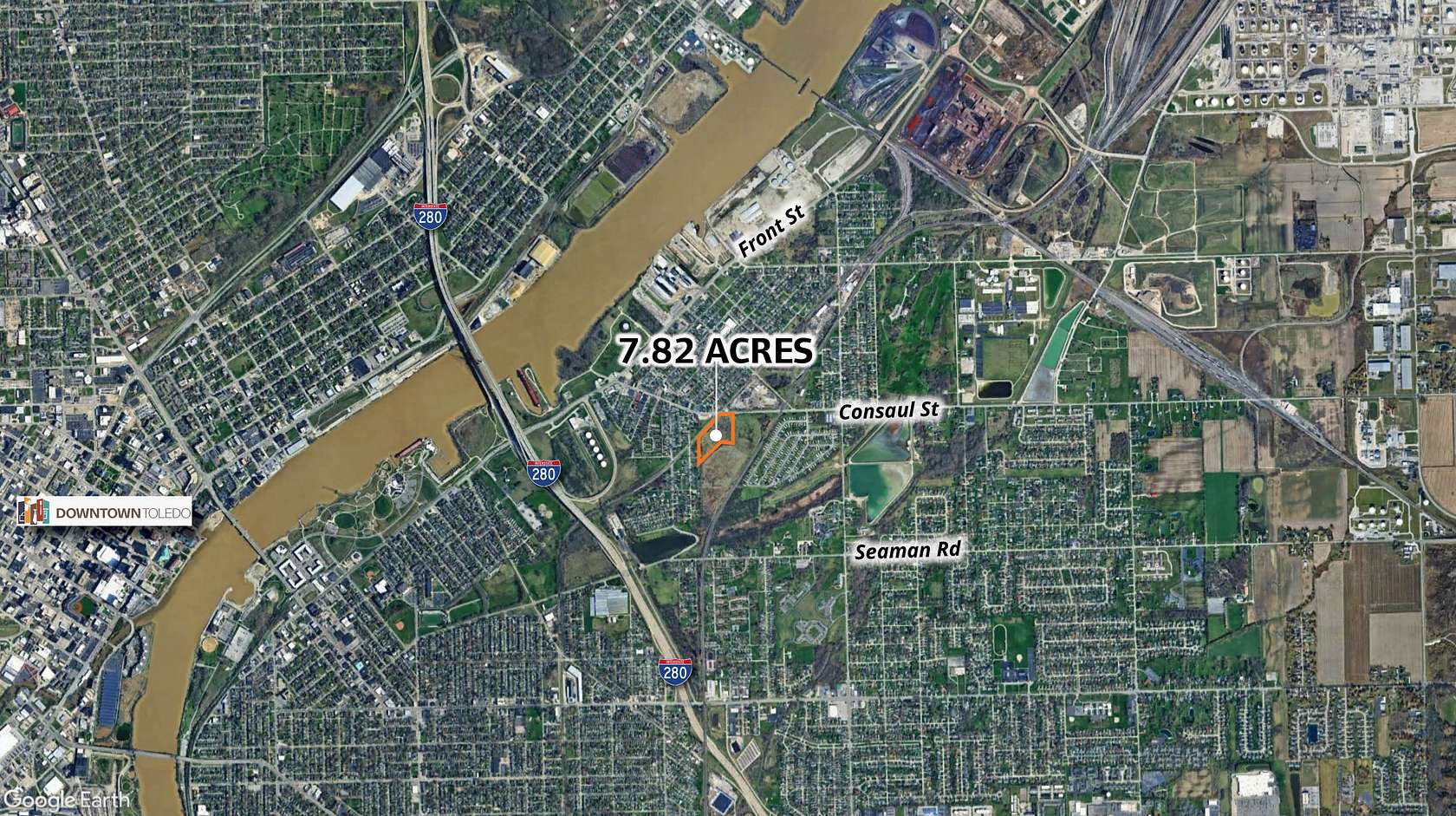 7.82 Acres of Commercial Land for Sale in Toledo, Ohio