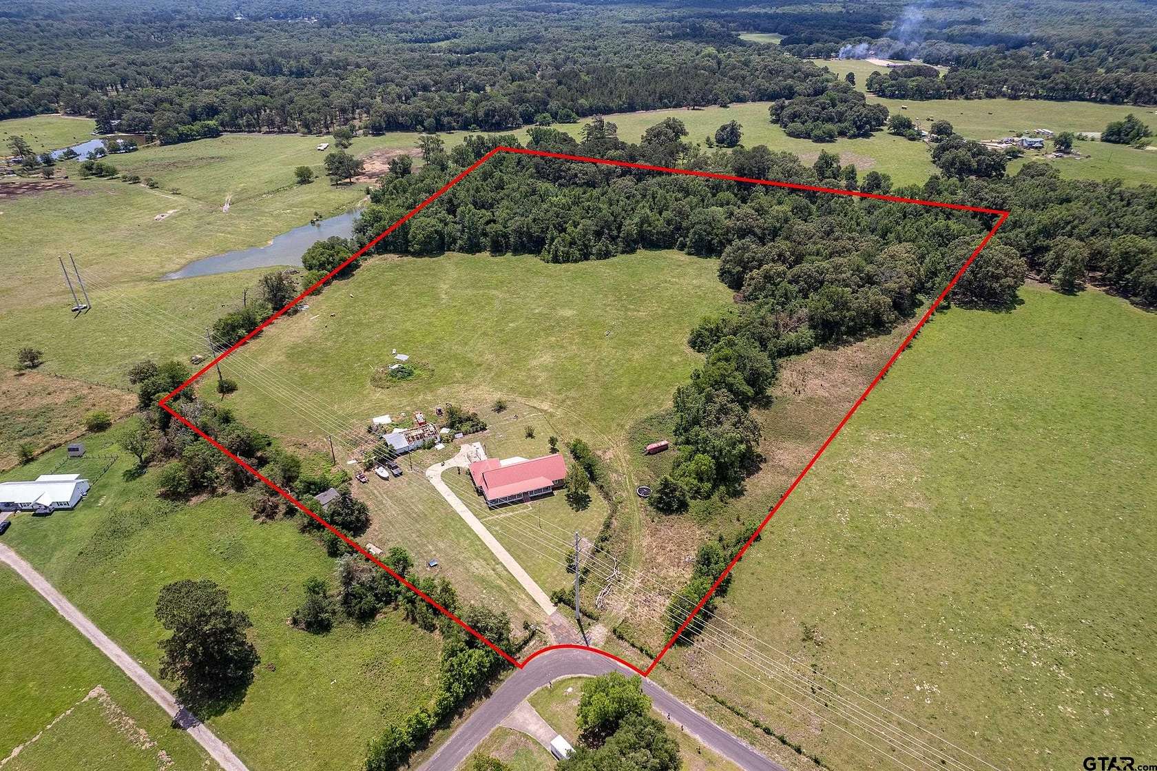 20 Acres of Land with Home for Sale in Quitman, Texas