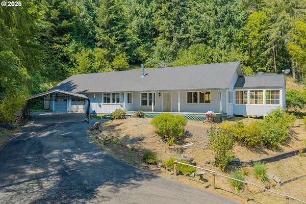 6.4 Acres of Land with Home for Sale in Myrtle Point, Oregon