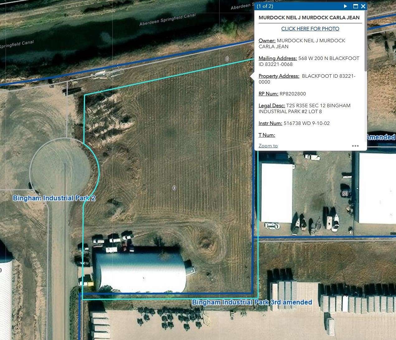 2.53 Acres of Commercial Land for Lease in Blackfoot, Idaho