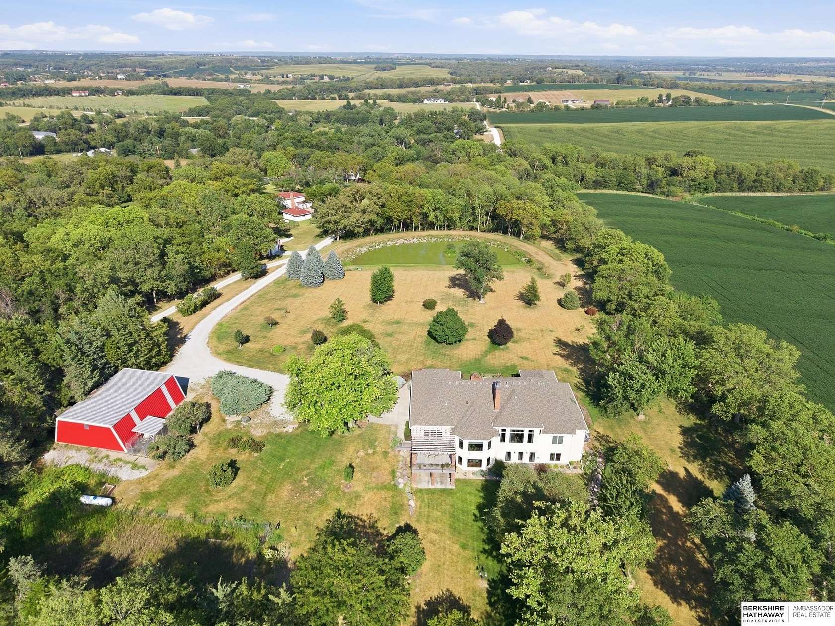 6.5 Acres of Land with Home for Sale in Papillion, Nebraska