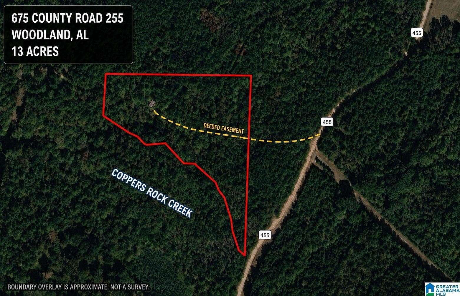 13 Acres of Land for Sale in Woodland, Alabama